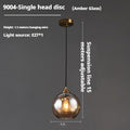 Dining Room Chandelier Bedroom Bedside Glass Chandelier