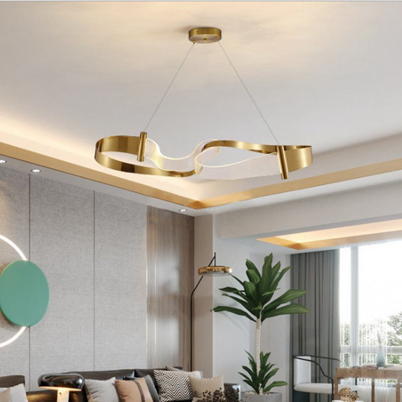 Modern Streamer Chandelier - Creative Ceiling Light for Living Room & Dining