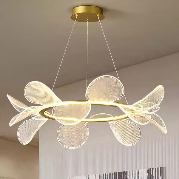 Italian Minimalist Acrylic Chandelier - Modern Bedroom Ceiling Light